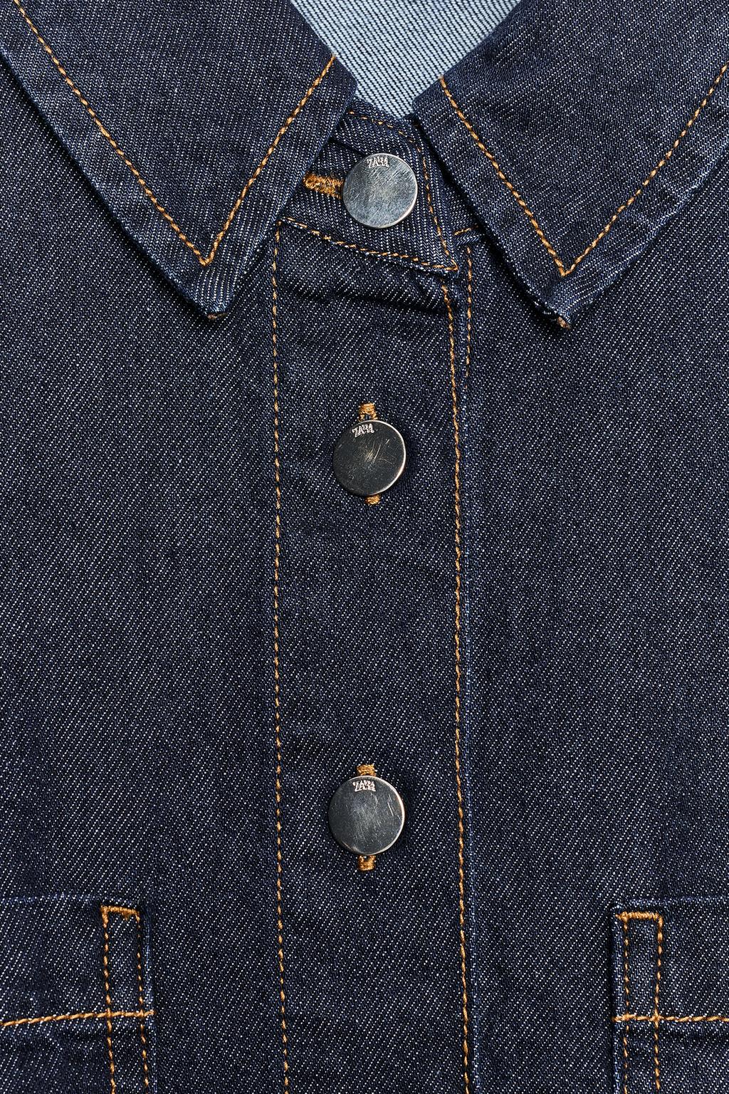 КОРОТКАЯ ДЖИНСОВАЯ РУБАШКА Z1975