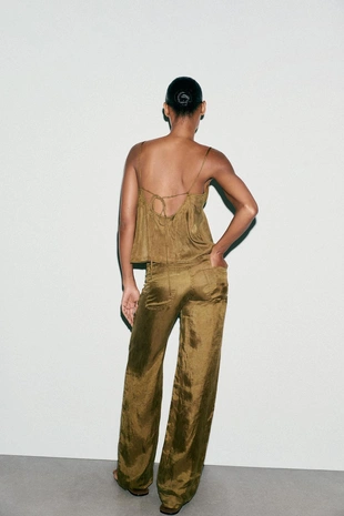 Пижамные брюки с поясом- Заказать в России