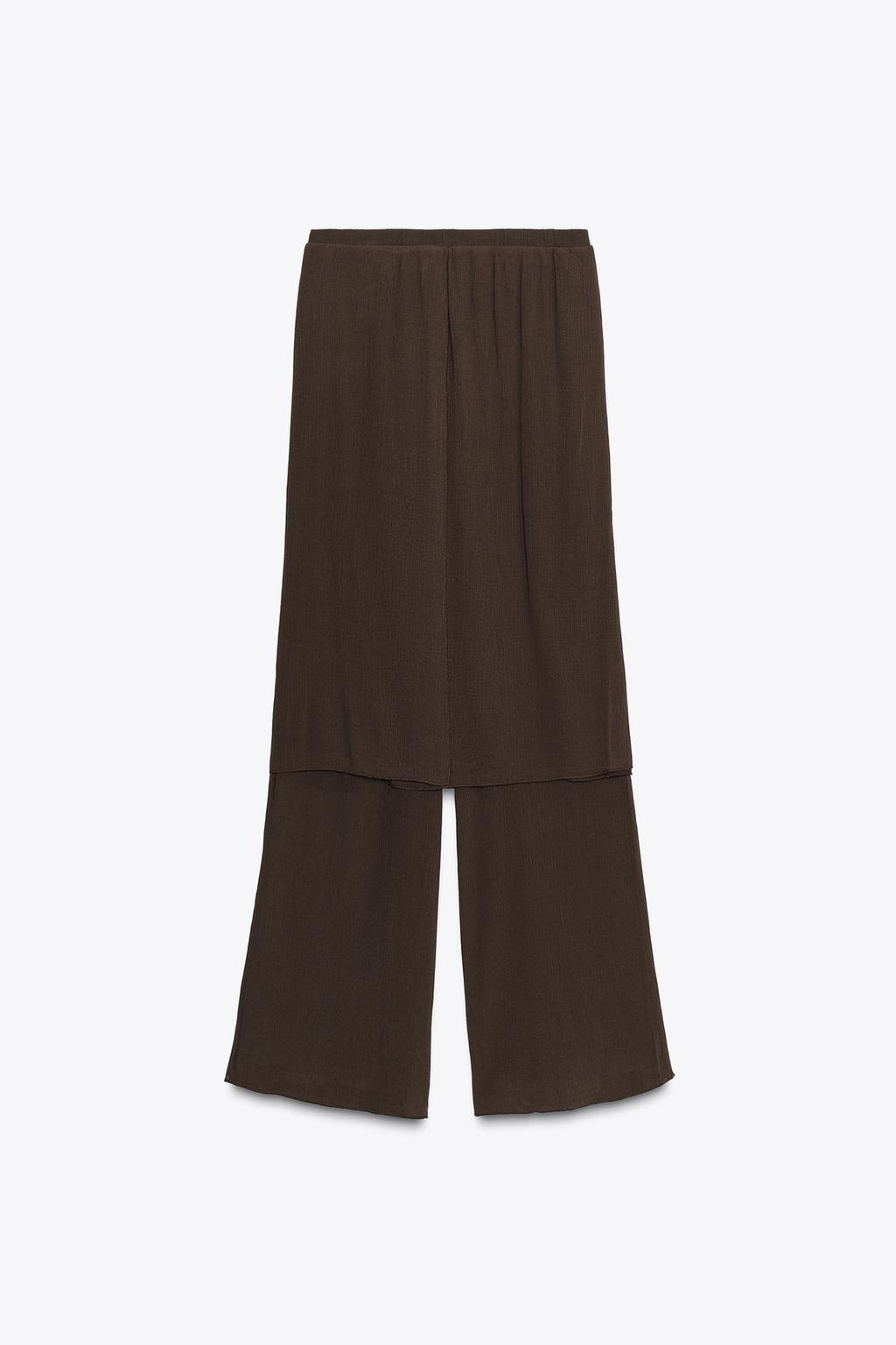 TEXTURED PAREO TROUSERS