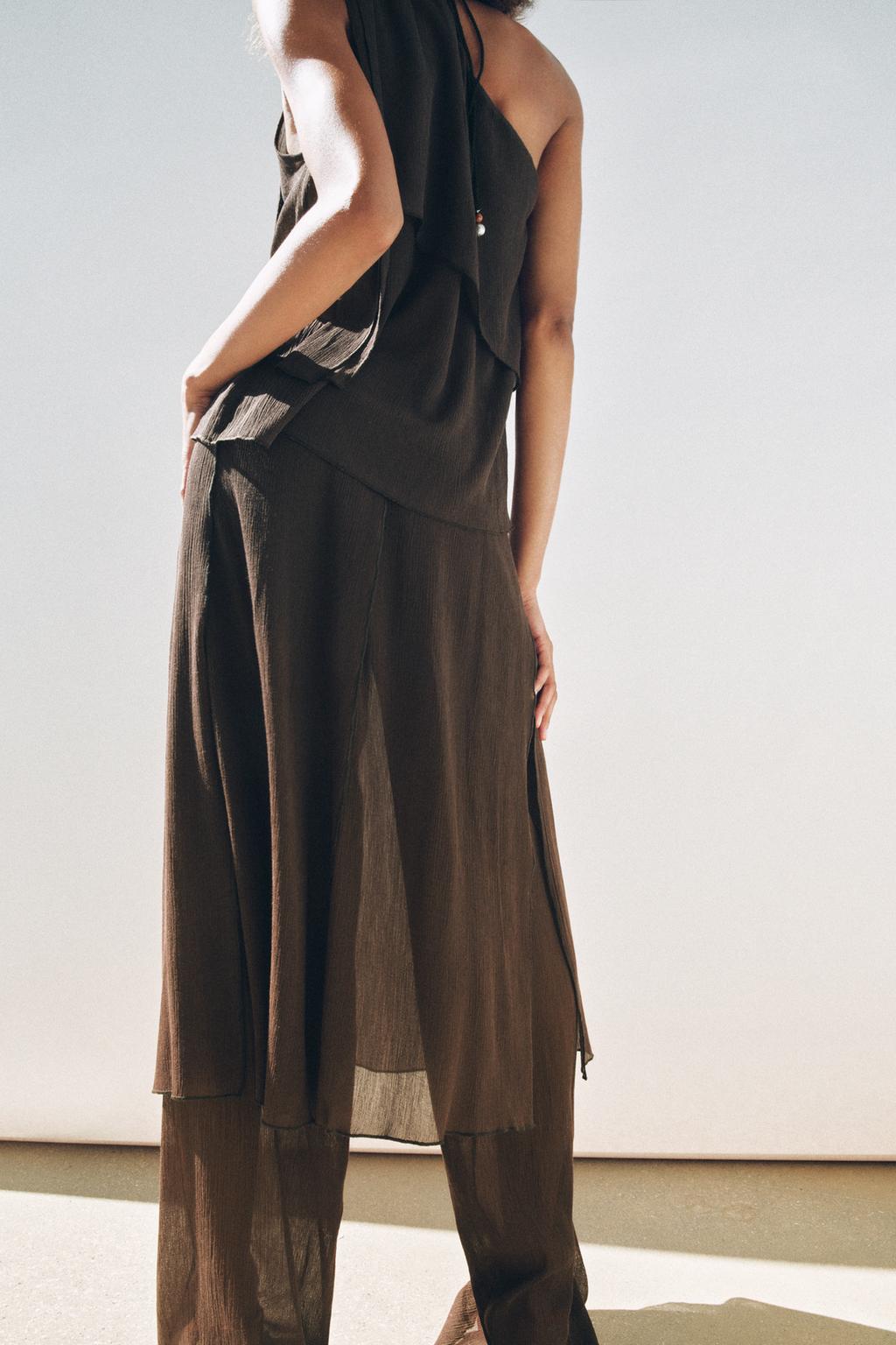 TEXTURED PAREO TROUSERS