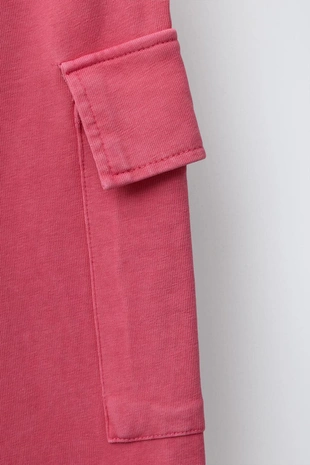 Брюки WIDE LEG карго с эффектом потертости- Заказать в России