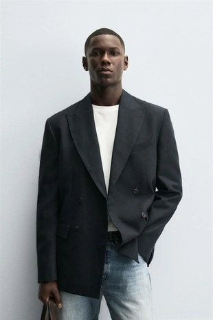 Купить Zara Двубортный блейзер