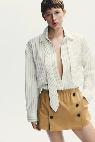 Юбка-брюки с пуговицами- Заказать в России