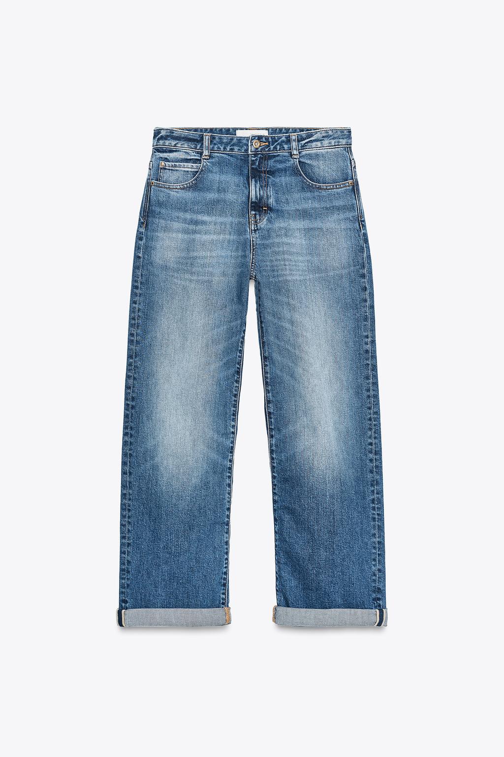 ДЖИНСЫ Z.07 RELAXED FIT С ВЫСОКОЙ ПОСАДКОЙ И ОТВОРОТАМИ