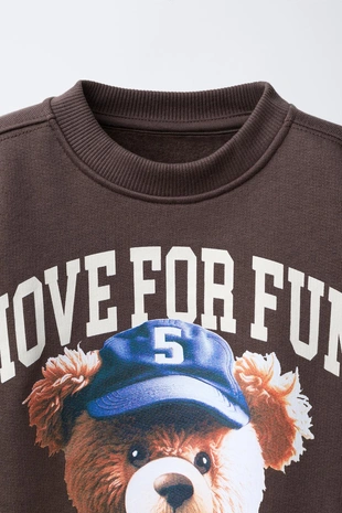 Толстовка с принтом «медвежонок»- Заказать в России