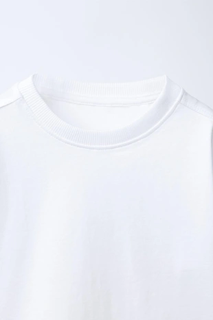 White | 1887/551/250 - Zara Однотонная футболка MEDIUM WEIGHT