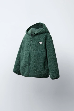 Купить Zara Куртка из искусственной овчины с капюшоном