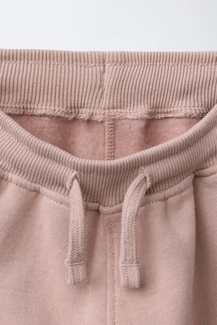 Брюки-джоггеры с логотипом и флоковым покрытием