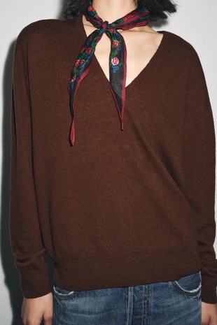 Джемпер из 100% сверхмягкой шерсти- Заказать в России