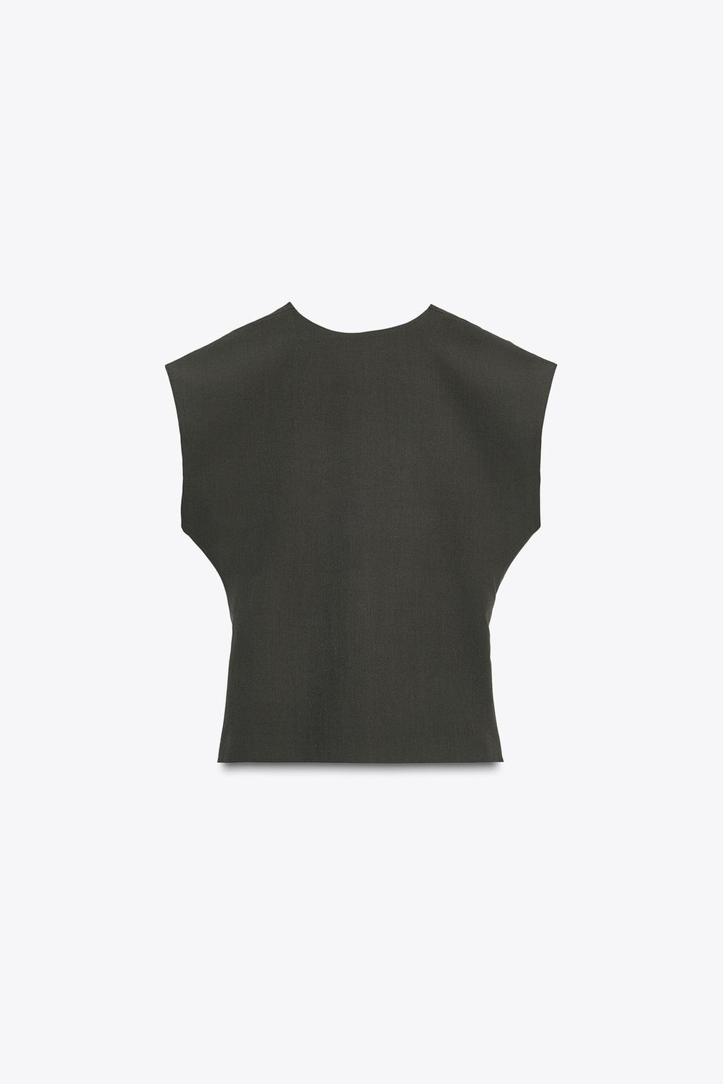 Zara Жилет в тонкую полоску - Цвет серо-синий - blue / grey | 4749/769