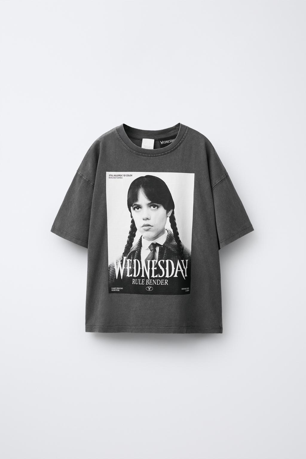 ФУТБОЛКА С ЭФФЕКТОМ ПОТЕРТОСТИ WEDNESDAY ©