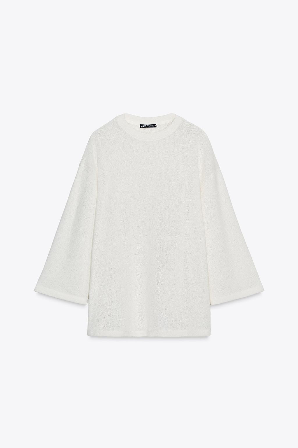 ФУТБОЛКА OVERSIZE ИЗ ТРИКОТАЖА С ОТДЕЛКОЙ