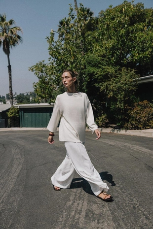 Футболка OVERSIZE из трикотажа с отделкой- Заказать в России