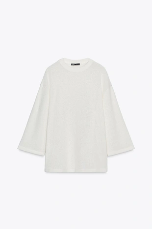 Футболка OVERSIZE из трикотажа с отделкой- Заказать в России