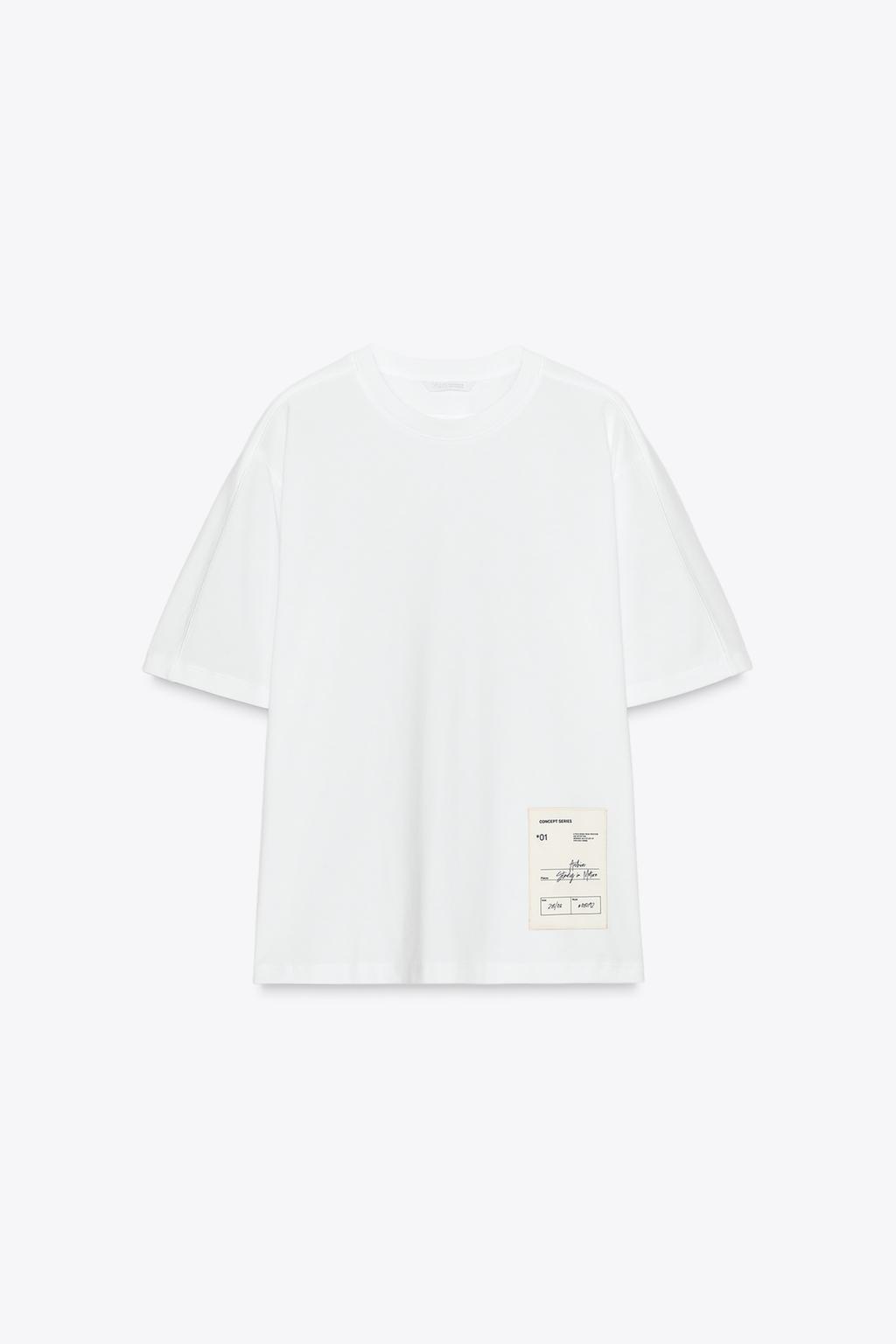 ФУТБОЛКА REGULAR FIT С ЭТИКЕТКОЙ