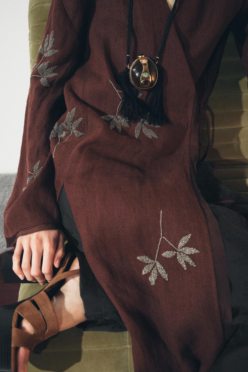 ЛЬНЯНОЕ КИМОНО С ВЫШИВКОЙ — ZW COLLECTION