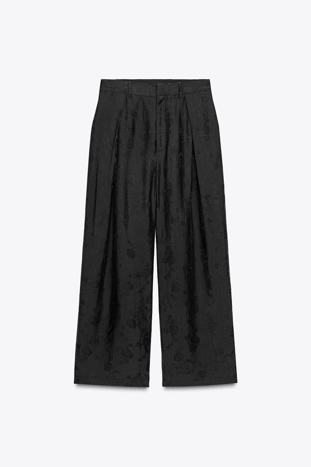 ЖАККАРДОВЫЕ БРЮКИ С ЦВЕТОЧНЫМ РИСУНКОМ — ZW COLLECTION