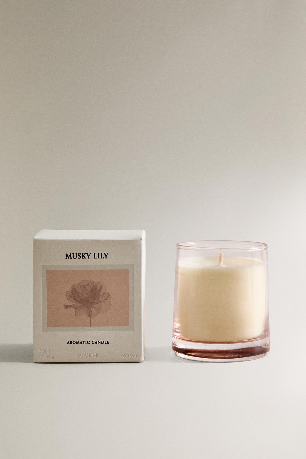 (180 г) ароматическая свеча musky lily