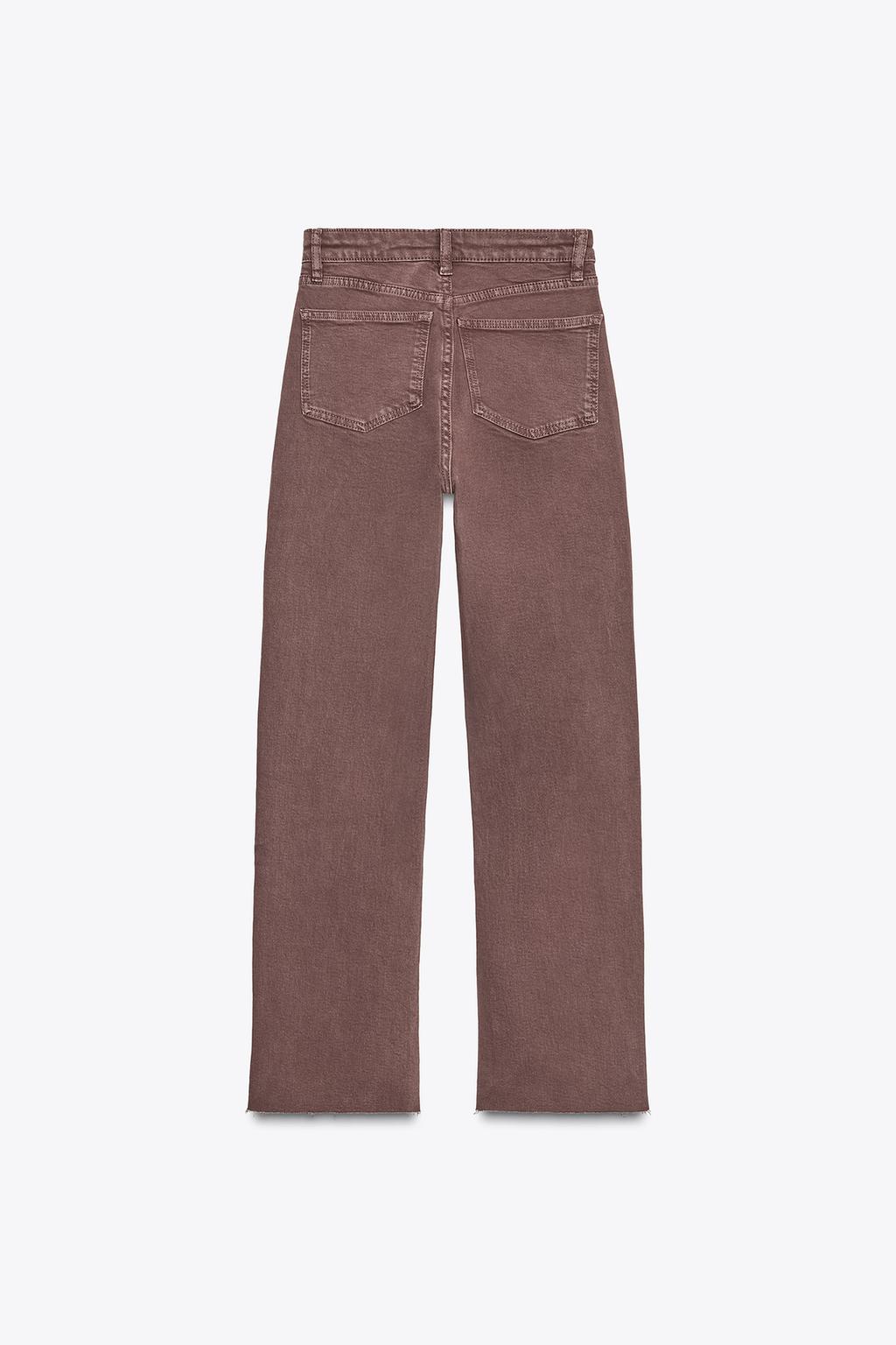 Джинсы zara с высокой посадкой и расклешенными штанинами, укороченные
