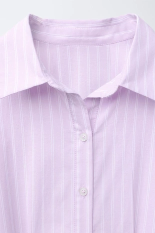 Mauve | 3153/728/612 - Zara Платье-рубашка в полоску