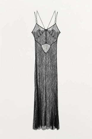 Длинное кружевное платье- Заказать в России