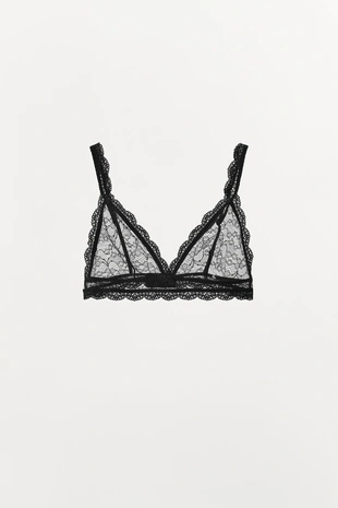 Кружевной бралетт с треугольными чашками- Заказать в России