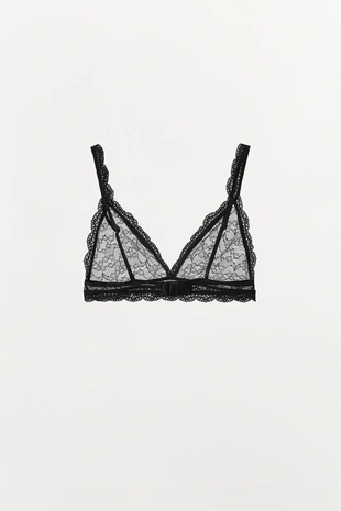 Кружевной бралетт с треугольными чашками- Заказать в России
