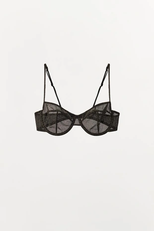 Бюстгальтер на косточках с металлизированной нитью- Заказать в России