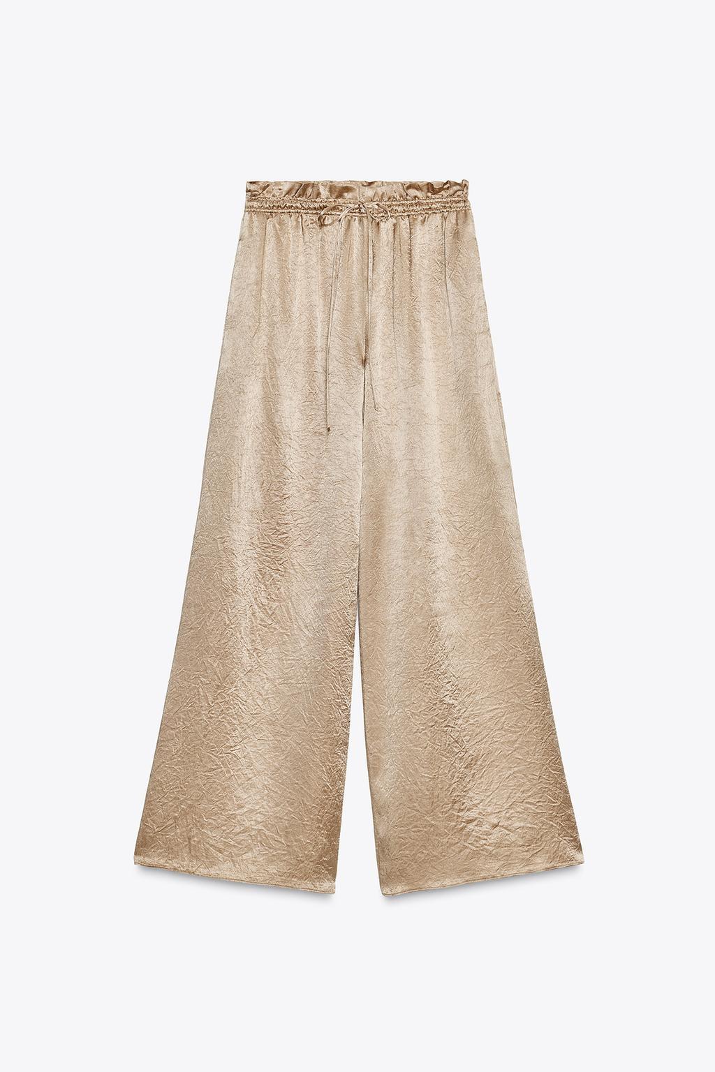 ШИРОКИЕ АТЛАСНЫЕ БРЮКИ ZW COLLECTION