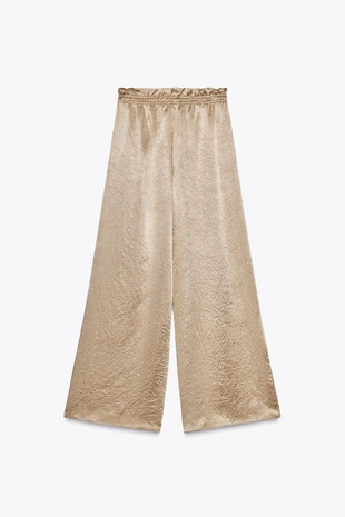 Широкие атласные брюки ZW COLLECTION- Заказать в России