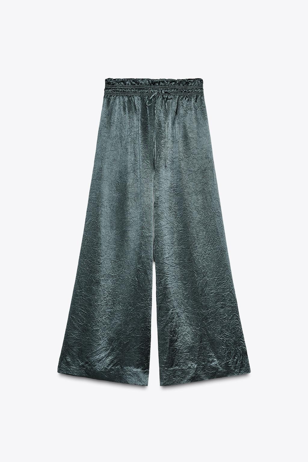 ШИРОКИЕ АТЛАСНЫЕ БРЮКИ ZW COLLECTION