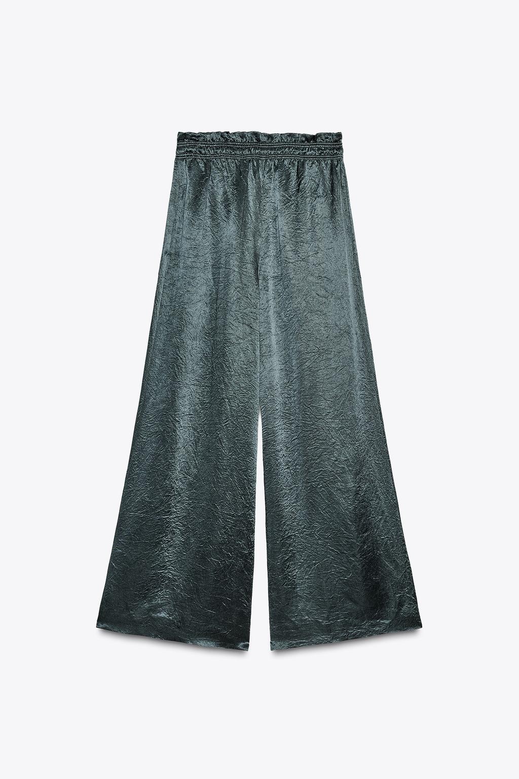 ШИРОКИЕ АТЛАСНЫЕ БРЮКИ ZW COLLECTION
