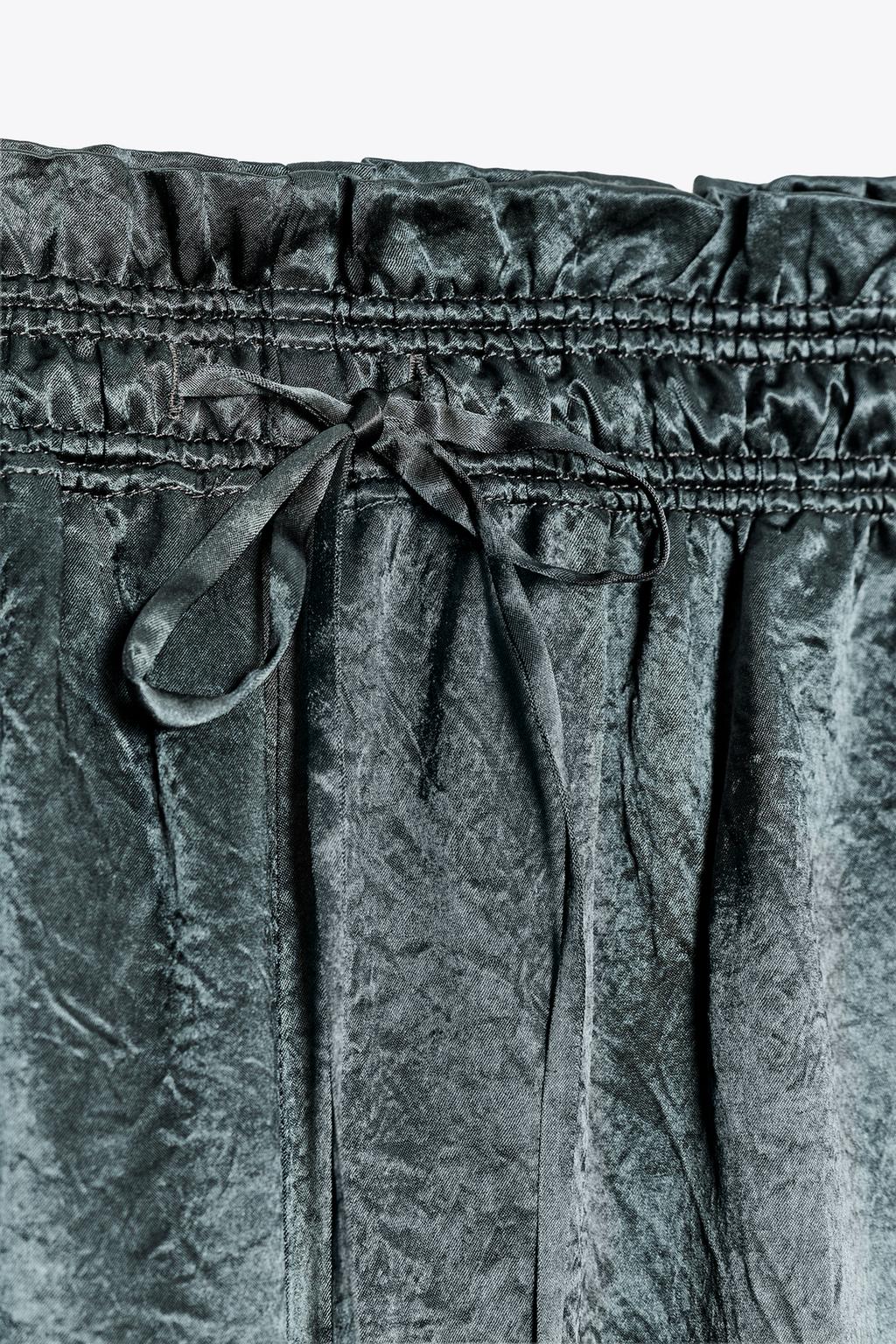 ШИРОКИЕ АТЛАСНЫЕ БРЮКИ ZW COLLECTION