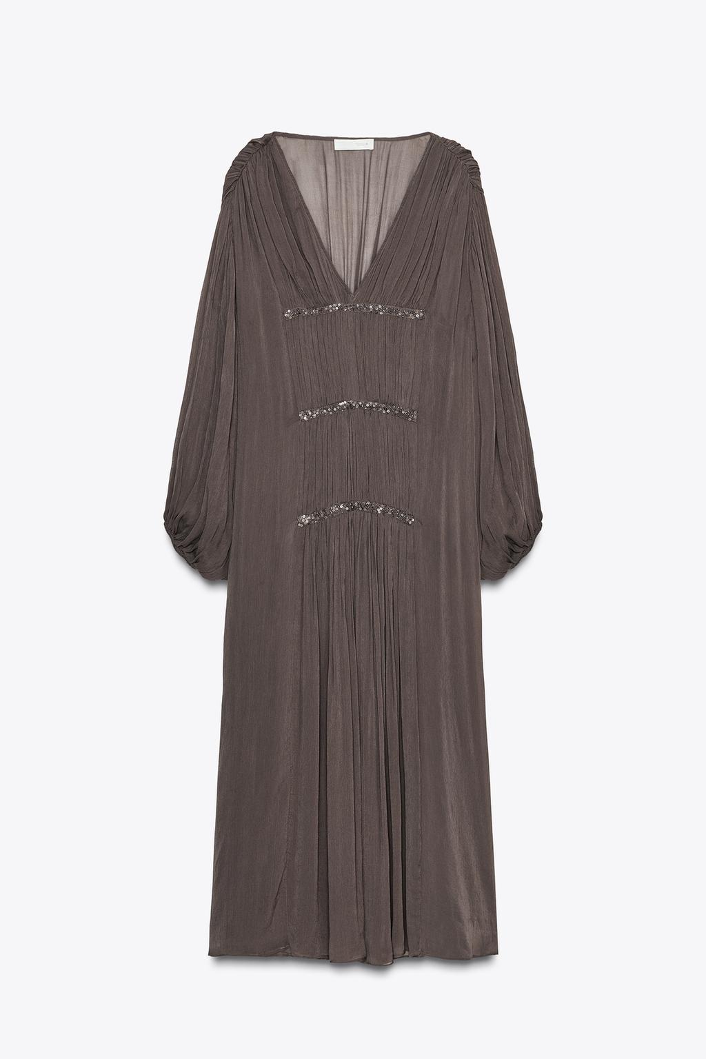 ПЛАТЬЕ С ВЫШИВКОЙ И БУСИНАМИ — ZW COLLECTION