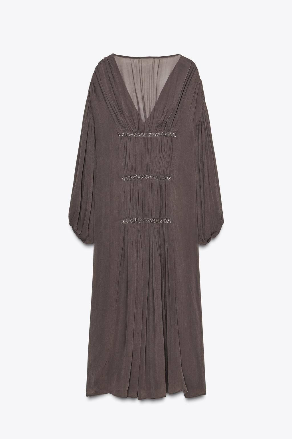 ПЛАТЬЕ С ВЫШИВКОЙ И БУСИНАМИ — ZW COLLECTION
