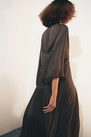 Платье с вышивкой и бусинами — ZW COLLECTION- Заказать в России