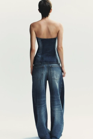 Джинсовый топ-бандо TRF- Заказать в России