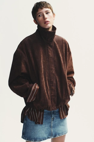 Замшевая куртка- Заказать в России