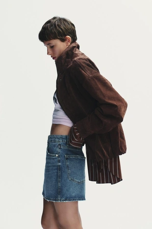 Замшевая куртка- Заказать в России