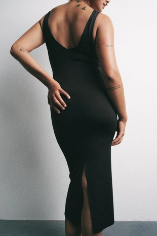 Комбинированное платье с кружевом- Заказать в России