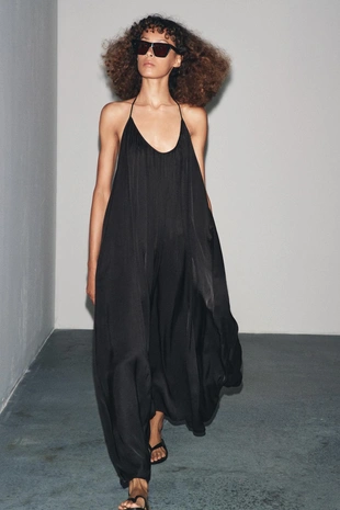 Атласное платье-комбинация ZW COLLECTION- Заказать в России