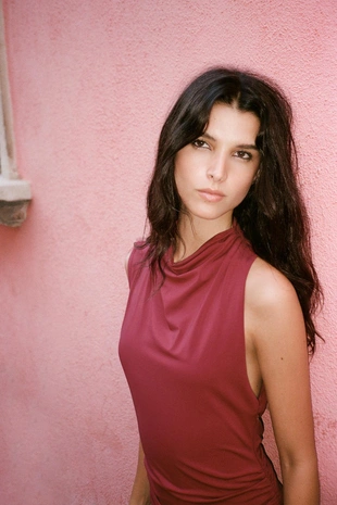 Длинное платье со сборками- Заказать в России