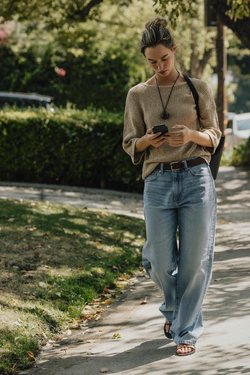 Zara Топ-накидка из трикотажа с отделкой - Цвет цвет пряжи - straw