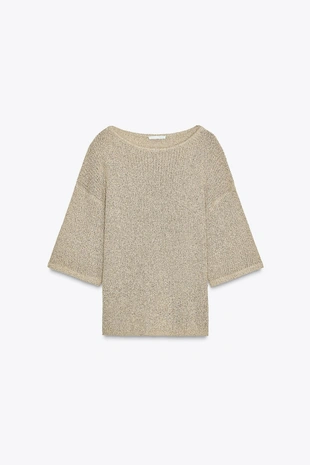 Топ-накидка из трикотажа с отделкой