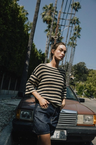 Топ-накидка из трикотажа с отделкой- Заказать в России