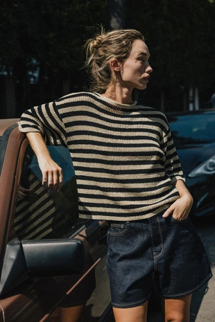 Топ-накидка из трикотажа с отделкой- Заказать в России