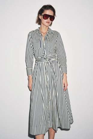 Платье-рубашка в полоску — ZW COLLECTION- Заказать в России