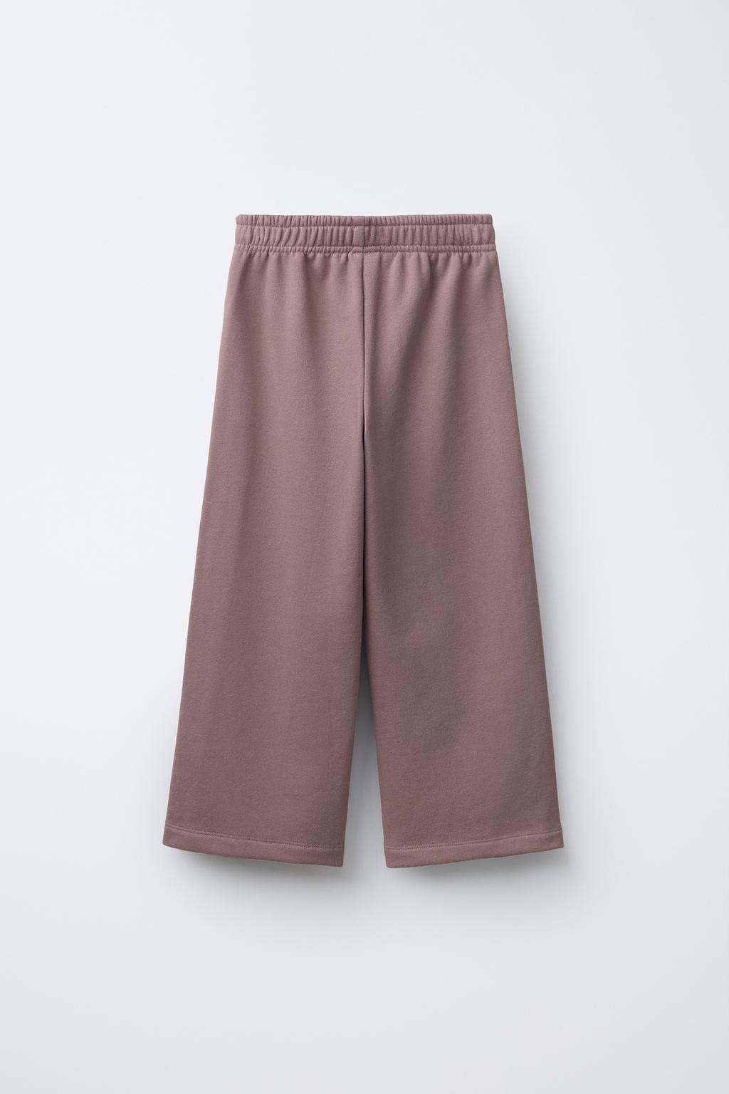 СПОРТИВНЫЕ БРЮКИ WIDE LEG ИЗ МЯГКОЙ ТКАНИ