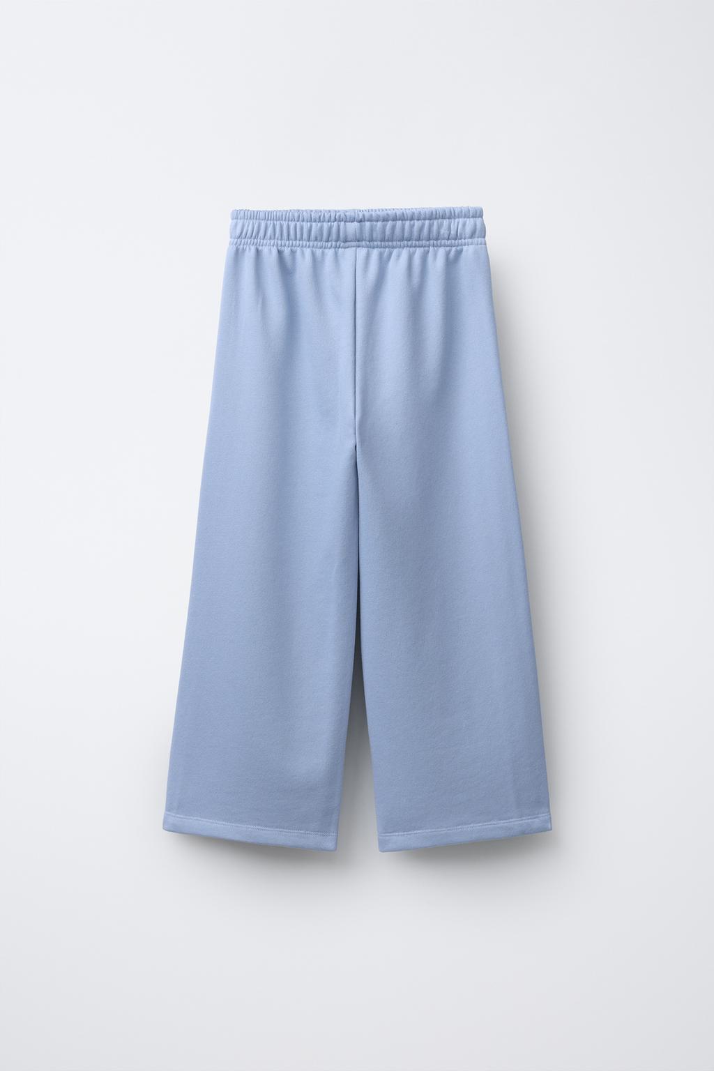 СПОРТИВНЫЕ БРЮКИ WIDE LEG ИЗ МЯГКОЙ ТКАНИ