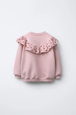 Толстовка с воланами и цветочным принтом - Заказать в России